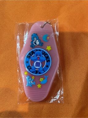Pink Care Bears x Starbucks Style Keychain Charm